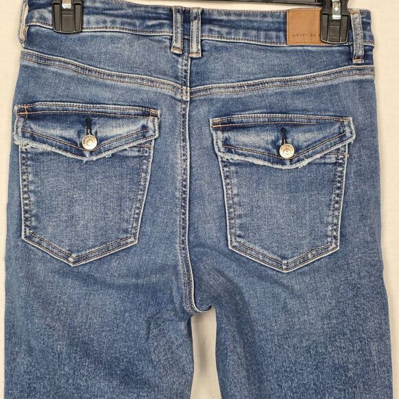 American Eagle Next Level Stretch Jeans 4 Long - Picture 3 of 8